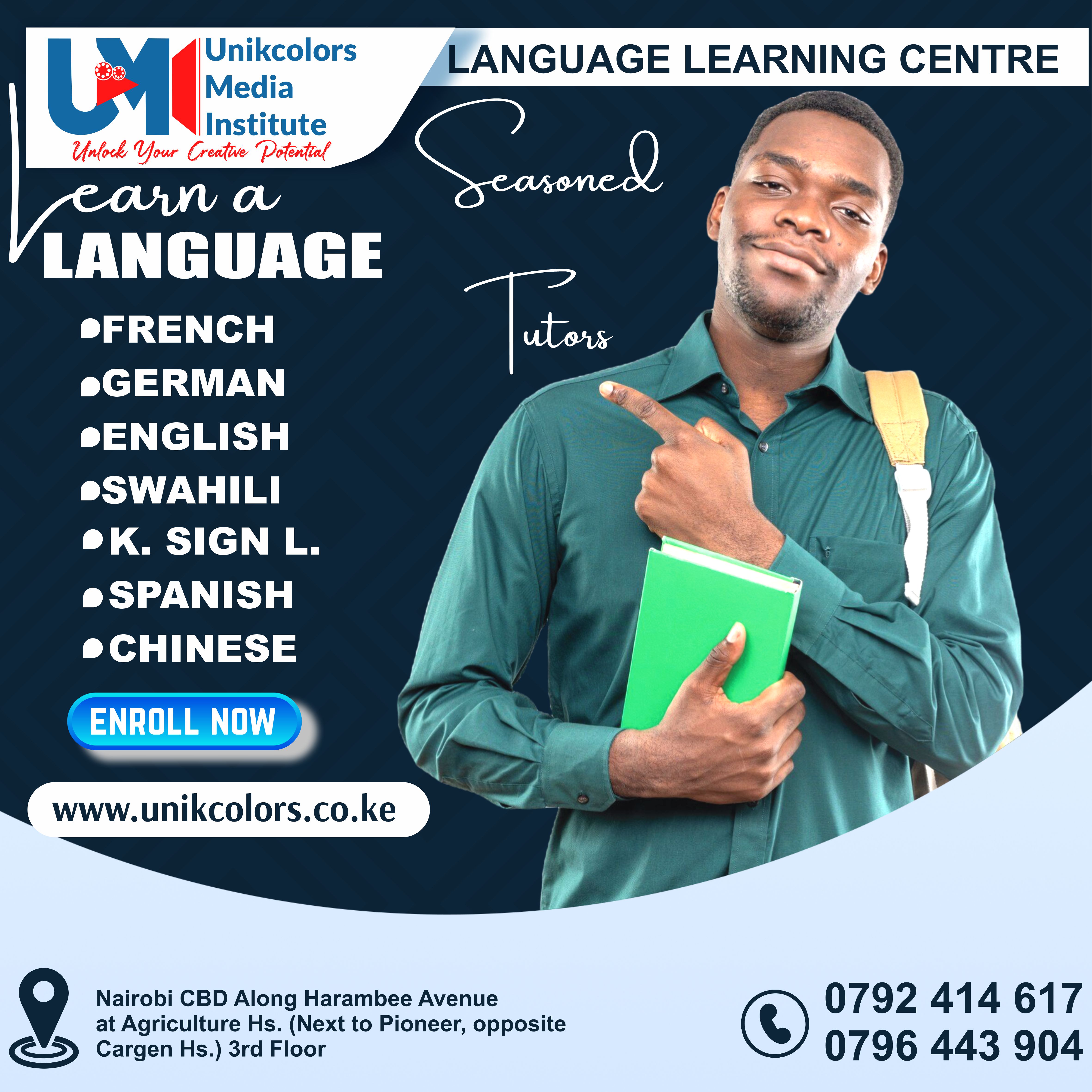 LANGUAGE TRAINING CENTRE - GERMAN | ENGLISH | FRENCH | CHINESE | SPANISH | SWAHILI | KENYA SIGN LANG